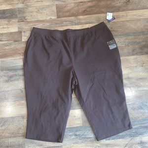 Catherine’s suprema collection brown pants size 3X (26/28W) petite